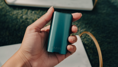 DaVinci IQ3 dry herb vaporizer lifestyle photo