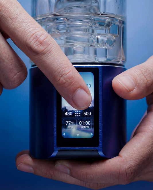 DaVinci EQ electric quartz rig lifestyle photo