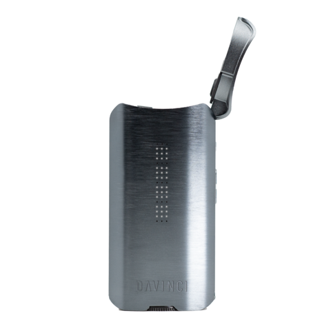 DaVinci IQ3 dry herb vaporizer in Gunmetal, angled view