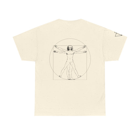 Natural Davinci Vitruvian Man T-Shirt